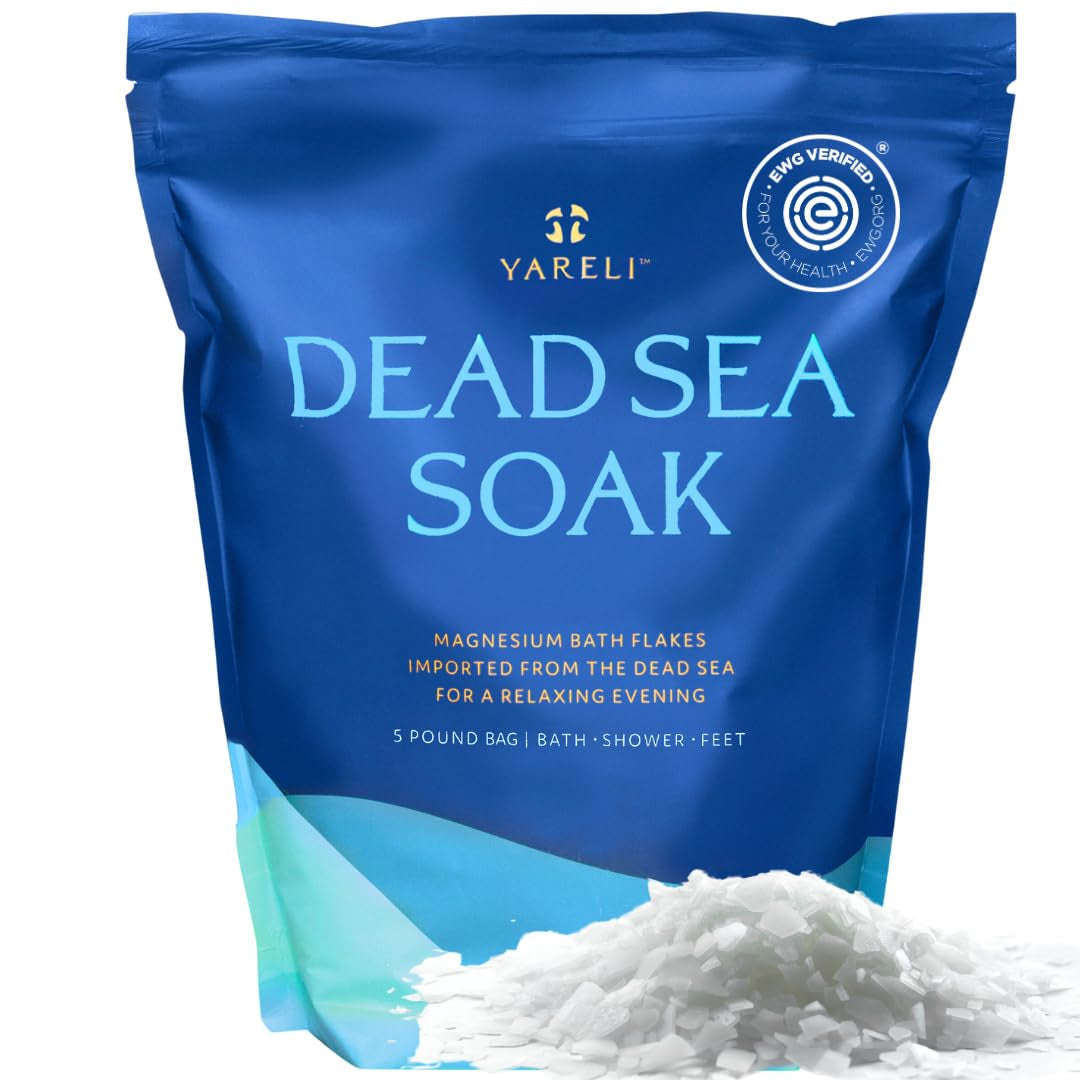 Magnesium Flakes - 15 lb Dead Sea Bath and Foot Soak, Premium Alternative to Epsom Salt with Over 800,000 mg of Magnesium Chloride per Bag