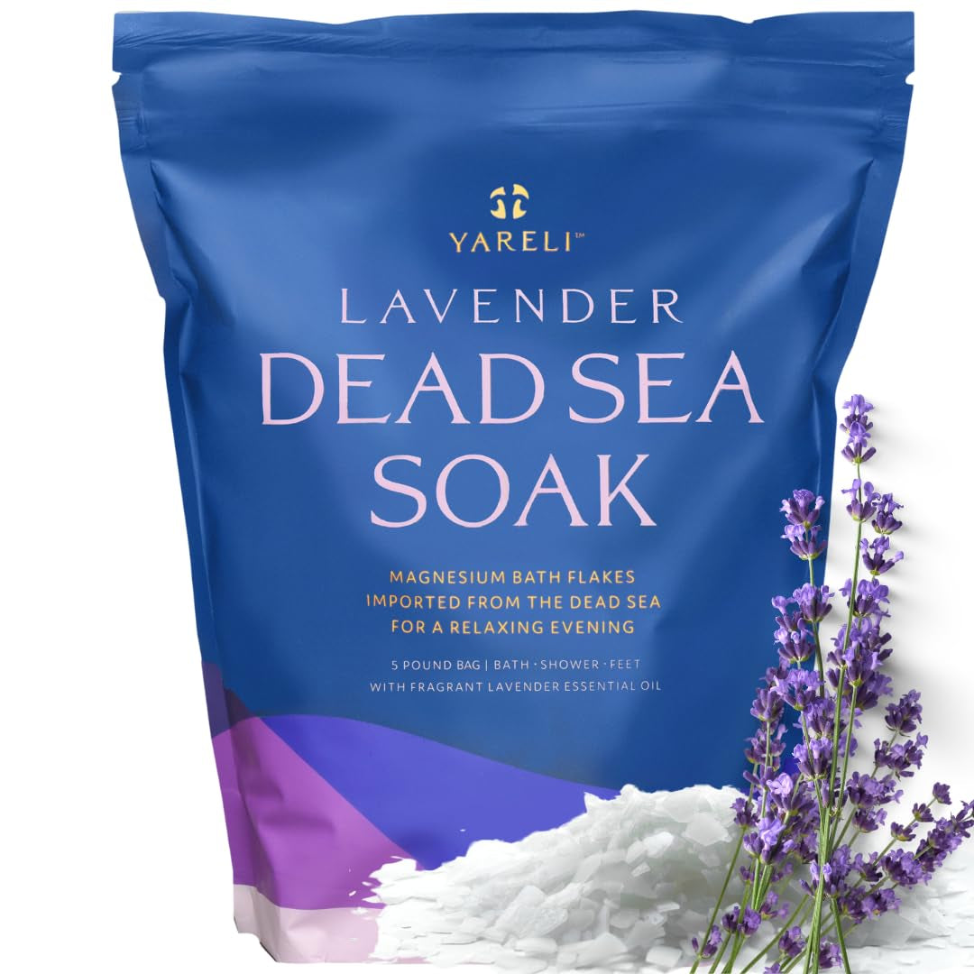 Magnesium Flakes - 15 lb Dead Sea Bath and Foot Soak, Premium Alternative to Epsom Salt with Over 800,000 mg of Magnesium Chloride per Bag