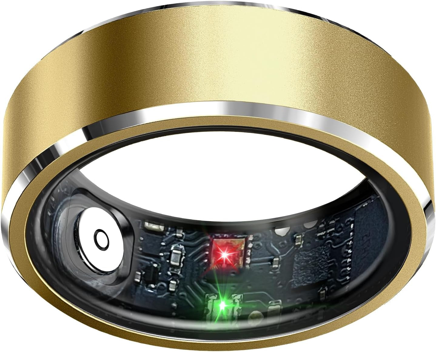 Smart Health Tracking Ring with Sleep Monitoring, Heart Rate Monitoring, and Activity Tracking Features, Waterproof Design, Air Gesture Control, Up to 7-Day Battery Life, Compatible with iOS and Android (Black, Size #10)