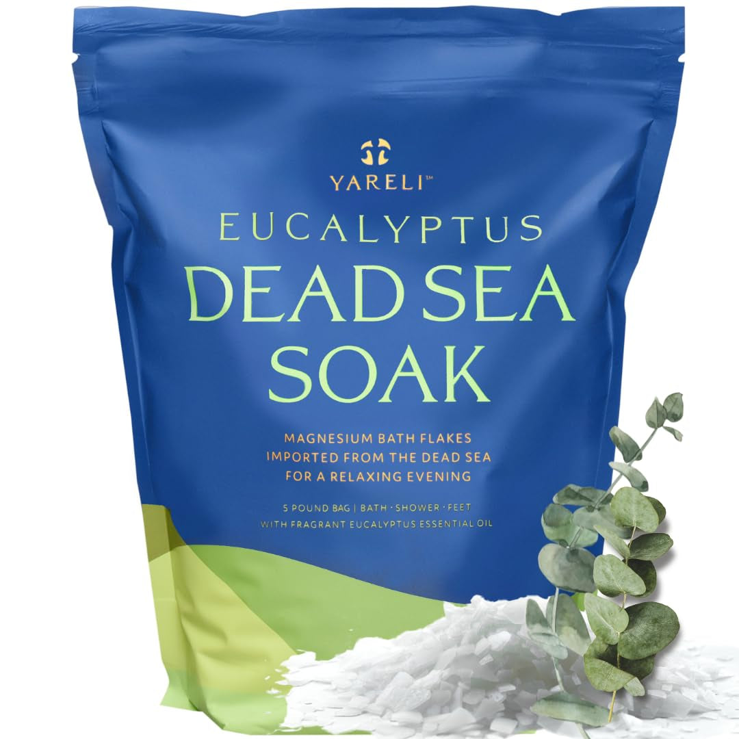 Magnesium Flakes - 15 lb Dead Sea Bath and Foot Soak, Premium Alternative to Epsom Salt with Over 800,000 mg of Magnesium Chloride per Bag