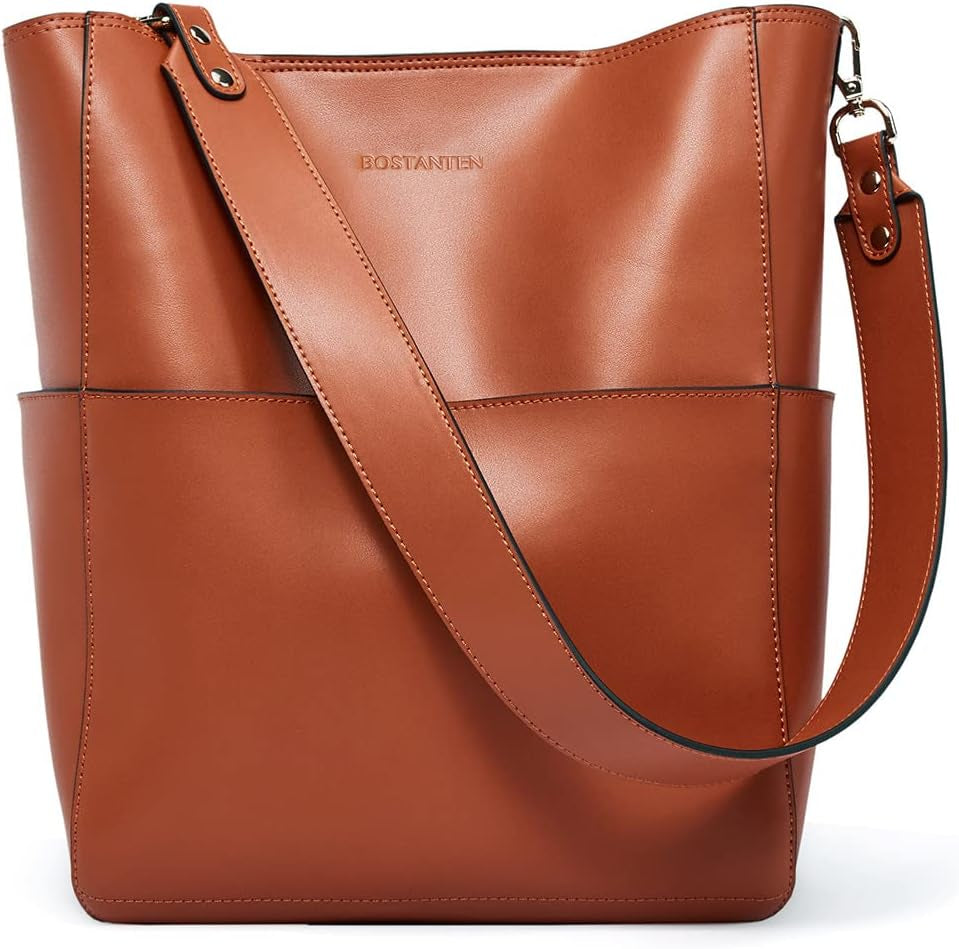 BOSTANTEN Women's Leather Designer Tote and Shoulder Bags
