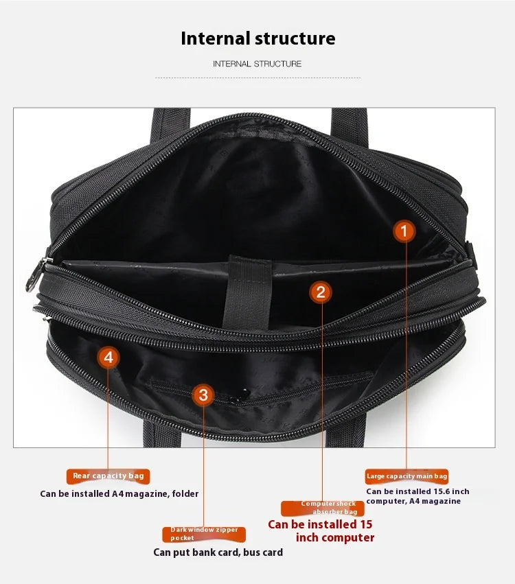Premium Business Laptop Bag – Large Capacity (15.6")