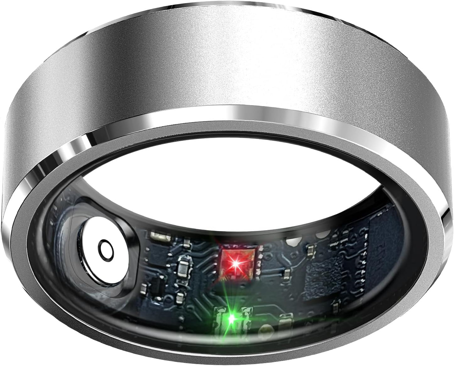 Smart Health Tracking Ring with Sleep Monitoring, Heart Rate Monitoring, and Activity Tracking Features, Waterproof Design, Air Gesture Control, Up to 7-Day Battery Life, Compatible with iOS and Android (Black, Size #10)