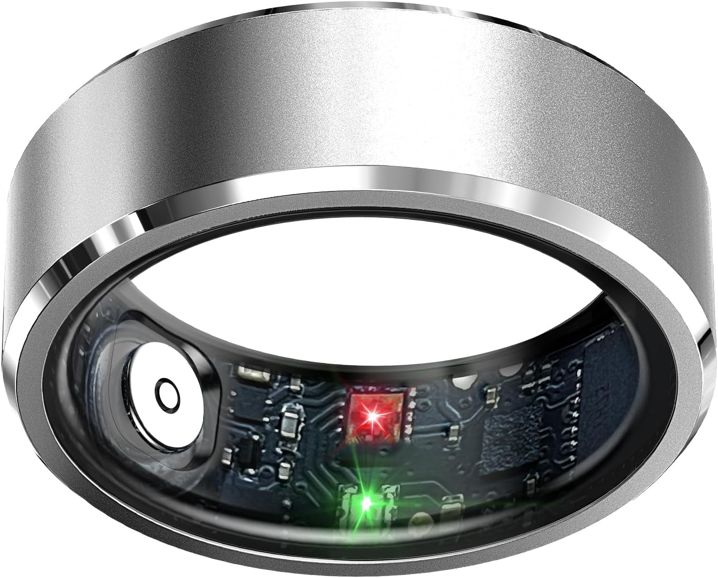 Smart Health Tracking Ring with Sleep Monitoring, Heart Rate Monitoring, and Activity Tracking Features, Waterproof Design, Air Gesture Control, Up to 7-Day Battery Life, Compatible with iOS and Android (Black, Size #10)