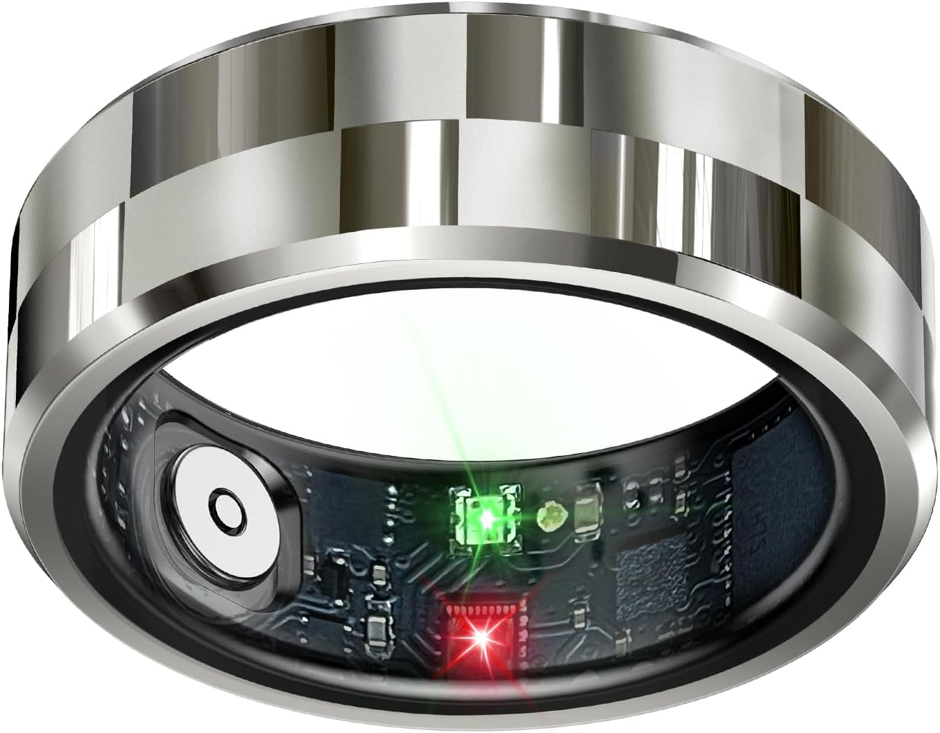 Smart Health Tracking Ring with Sleep Monitoring, Heart Rate Monitoring, and Activity Tracking Features, Waterproof Design, Air Gesture Control, Up to 7-Day Battery Life, Compatible with iOS and Android (Black, Size #10)