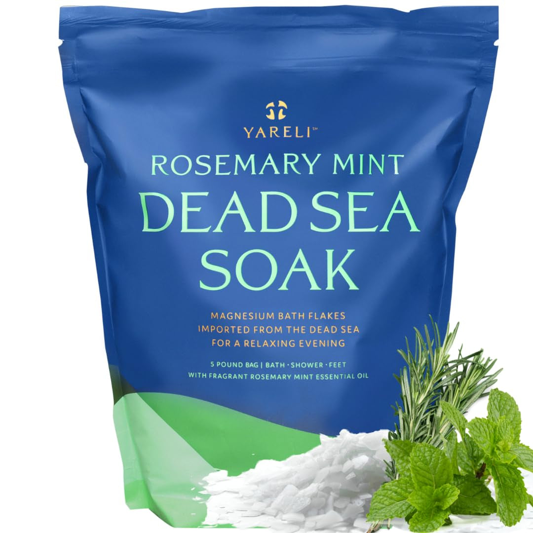 Magnesium Flakes - 15 lb Dead Sea Bath and Foot Soak, Premium Alternative to Epsom Salt with Over 800,000 mg of Magnesium Chloride per Bag